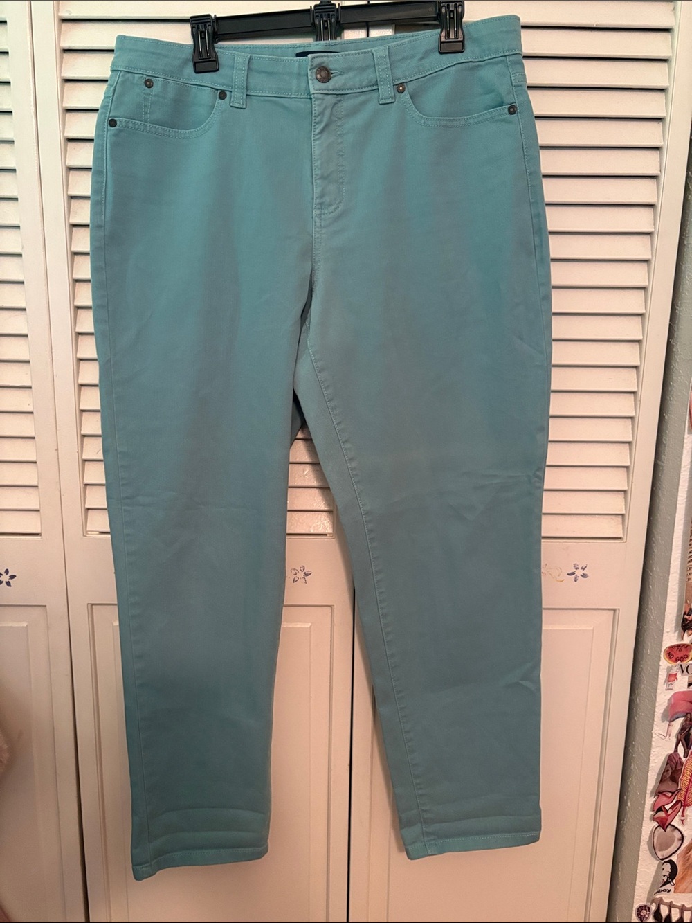 Talbots Women’s Teal Simply Flattering 5-Pocket Jeans